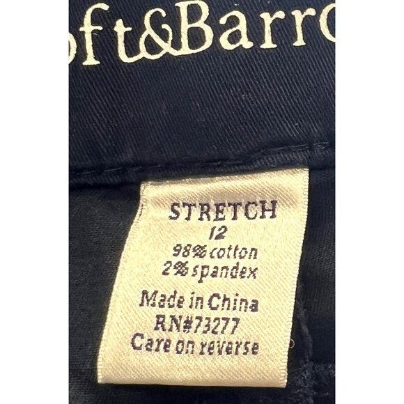 Croft & Barrow Womens Secretly Slimming Comfort Waist Pants Size 12 Deep Navy - Picture 3 of 5